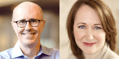 Jim Keane (L) and Sara Armbruster (R)