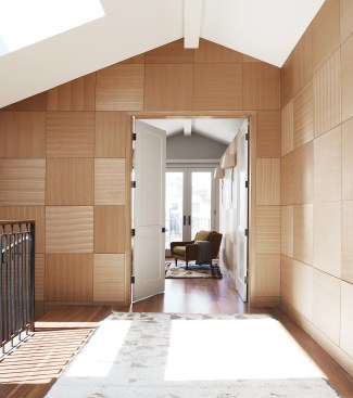 Custom rift-cut White Oak paneling