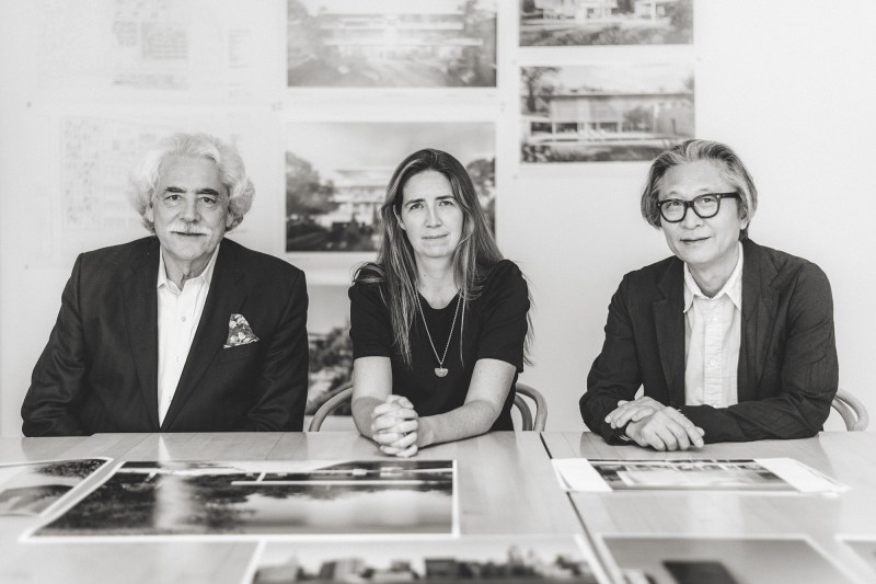L to r: Meier Partners leadership: partner George Miller, adviser Ana Meier, and partner Dukho Yeon