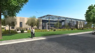 A manufacturing facility for Systems Machine Automation Components Corporation, designed by Pacific Cornerstone Architects