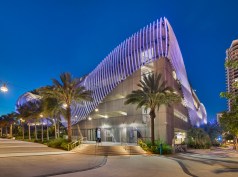 The new 200 East Las Olas Parking Garage, located on Las Olas Boulevard in downtown Fort Lauderdale, serves as an eye-catching gateway to the beach.