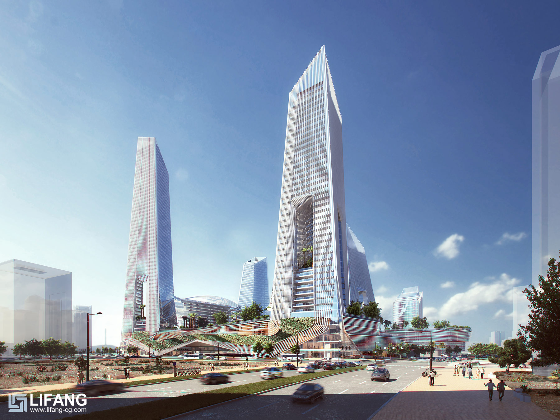 Lifang High-rise building exterior 3d rendering - Architect Magazine