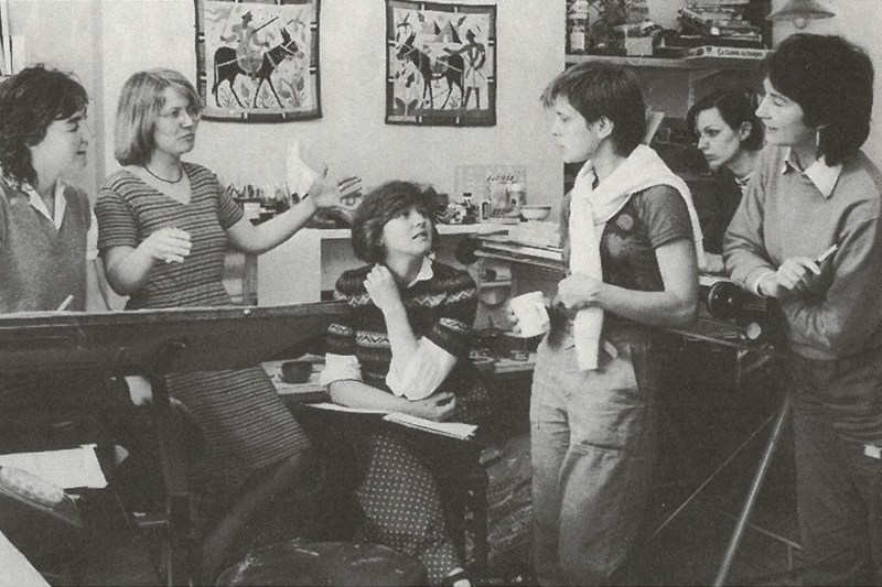 From left to right: Matrix Design Co-operative members Barbara MacFralane, Anne Thorne, Susan Francis, Julia Dwyer, Cath Taylor and Kate Baker.