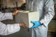 Skidmore, Owings & Merrill partnered with Prometheus Materials to design a new, zero-carbon building material that is a bio-based alternative to concrete.