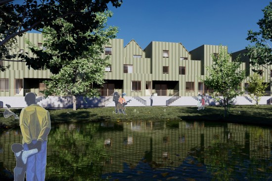 Block, House, Commons (unbuilt), Philadelphia (2021), by Studio Sean Canty, AKTII Engineering