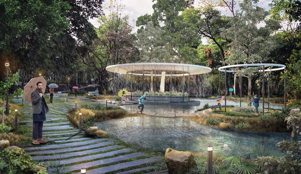 Tacubaya Hydric District, in Mexico City, by ORU–Oficina de Resiliencia Urbana.