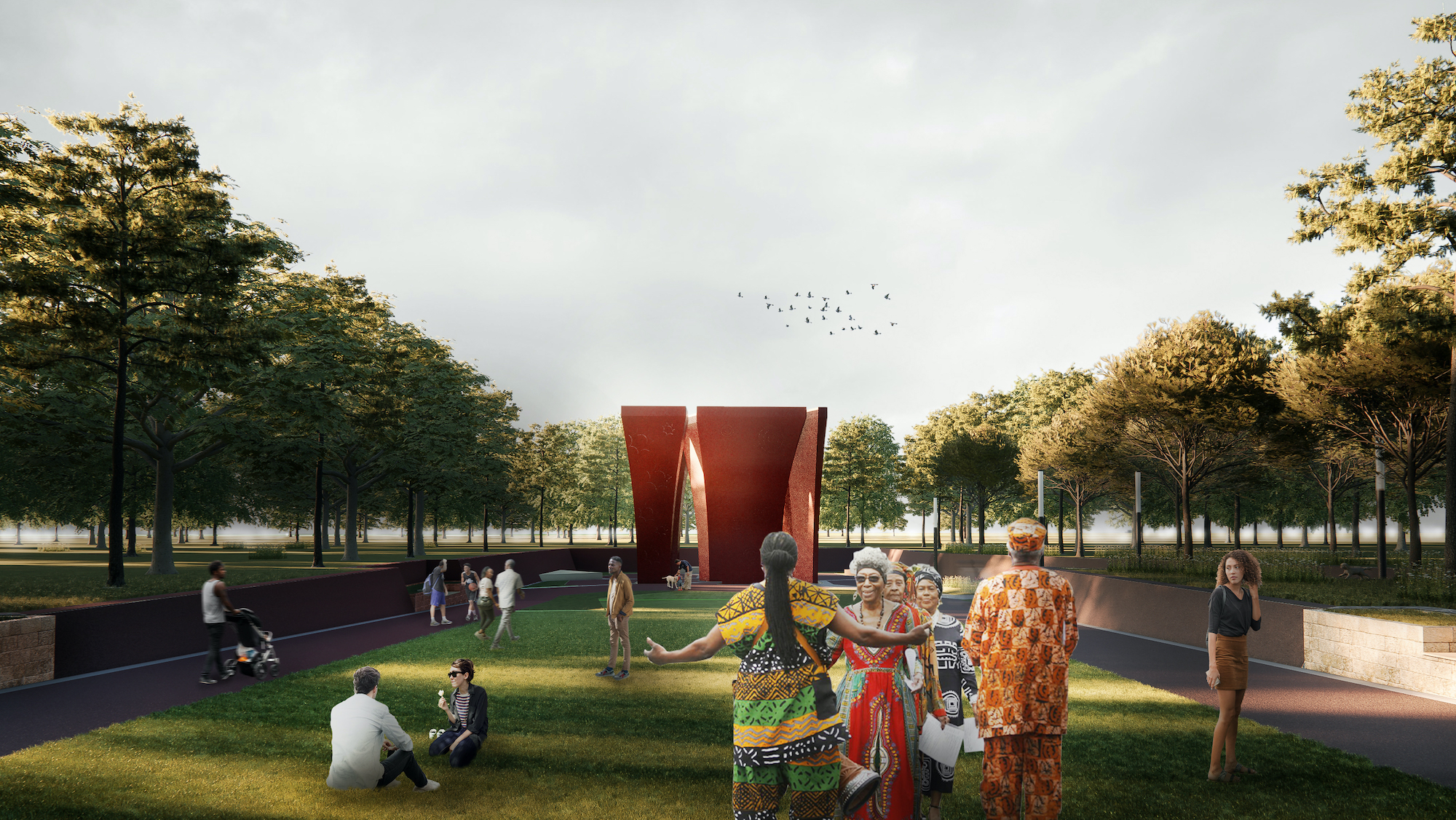 African American Memorial at Bates M. Allen Park - Architect Magazine