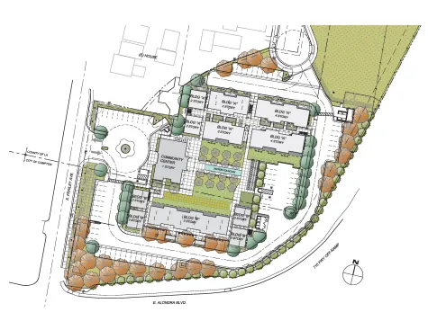 SEASONS at  Compton Fountain - Site Plan