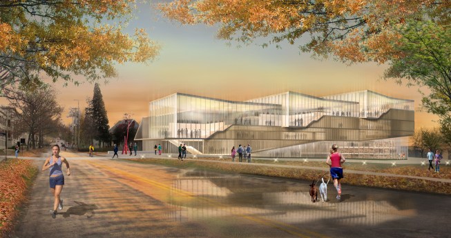 2013 Design Competition: Rendering of Design Loft concept - Northeast corner.