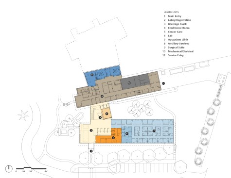 Lower-level floor plan.