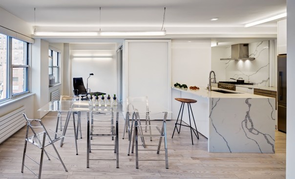 View of Flex Bedroom/Home Office with Dining Area in Foreground