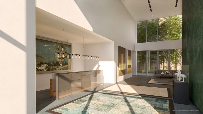 Lobby to courtyard
