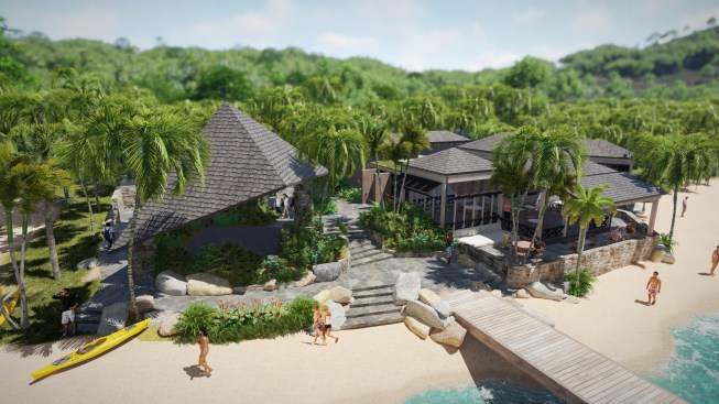Rendering Rosewood Little Dix Bay Lounge and Beach Grill