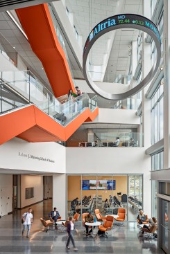 Atrium view of Pulichino Tong Business Center at UMass Lowell