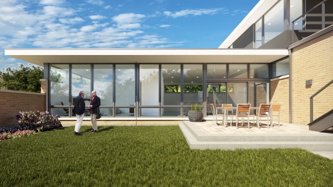 Unit courtyard