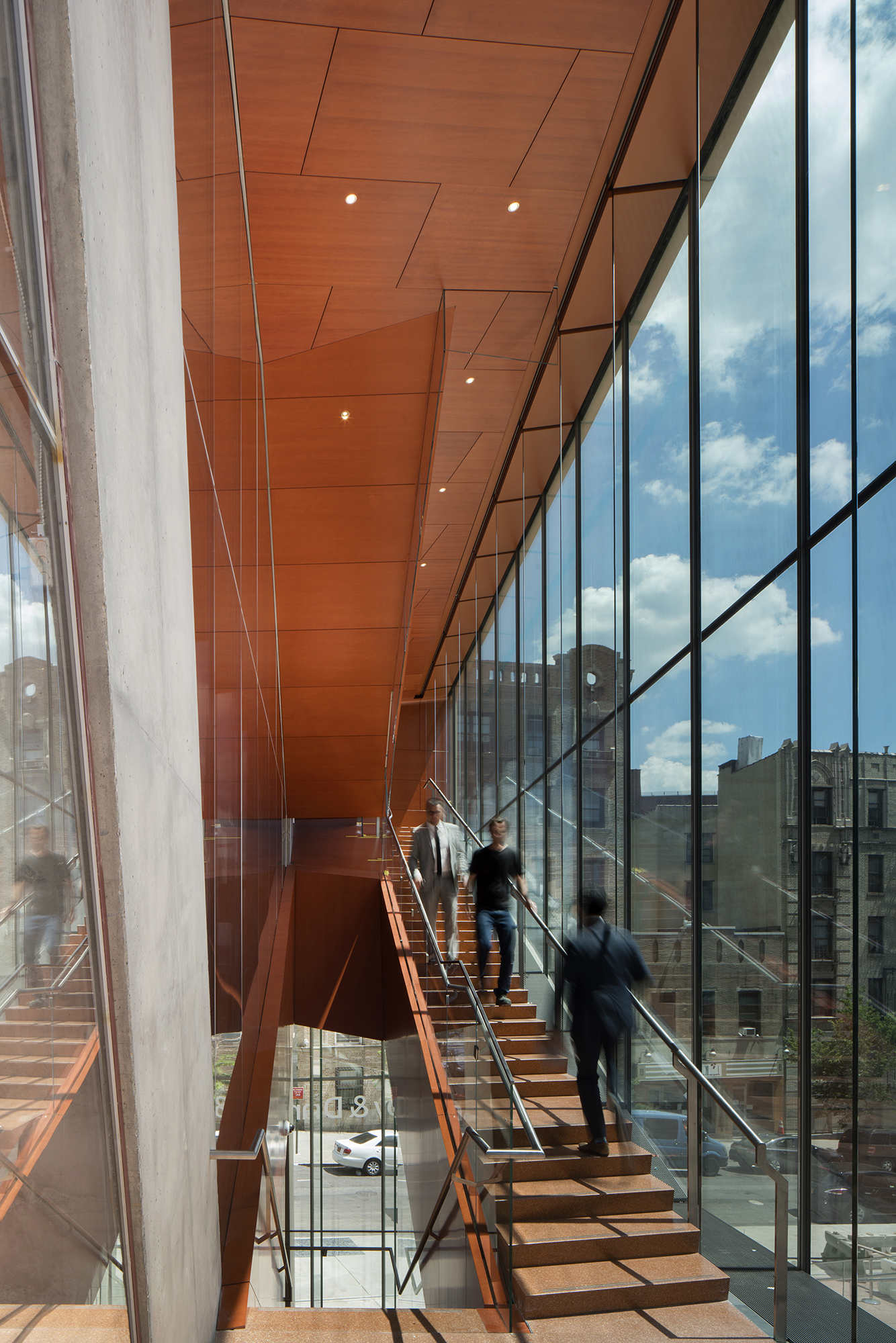 Columbia University Roy and Diana Vagelos Education Center, Perimeter stair
