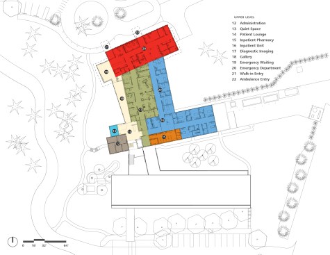 Upper-level floor plan.