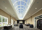 Linetec finished the 1,307-square-foot skylight's aluminum framing in a Bone White two-coat 70 percent polyvinylidene fluoride (PVDF) resin-based coating.