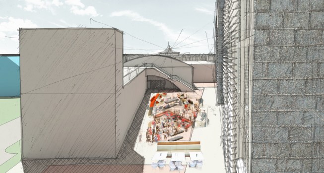View of shared  maker space
