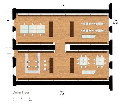 Lower floor plan.