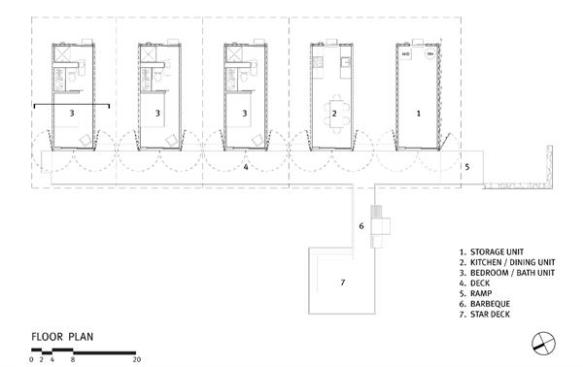 Cinco Camps floor plan.