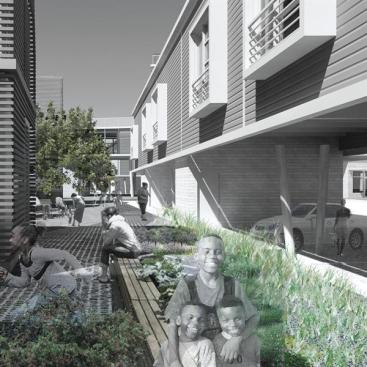 With the environment front and center, the plan calls for alternative energy sources and sustainable strategies such as rainwater collection, graywater reuse, and recycled-content materials inside and outside the buildings.
