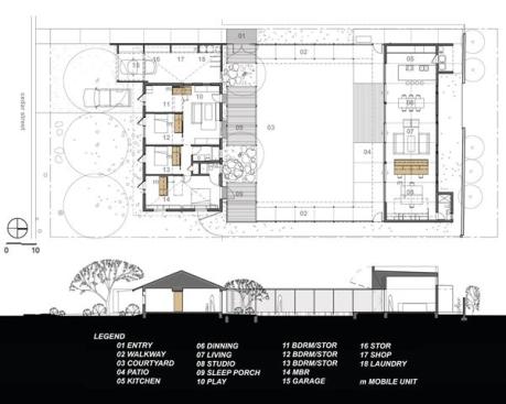 The floor plan.