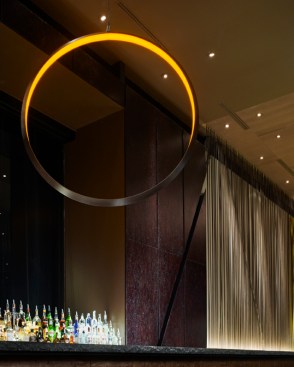 Rotating ring detail above bar