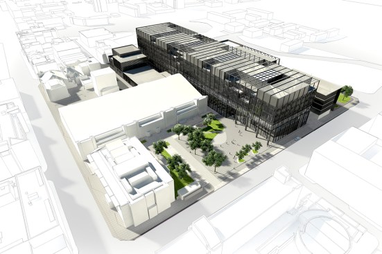 Aerial rendering from Sept. 2015
