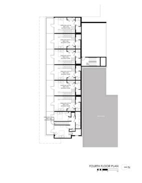 Fourth-floor floor plan. 