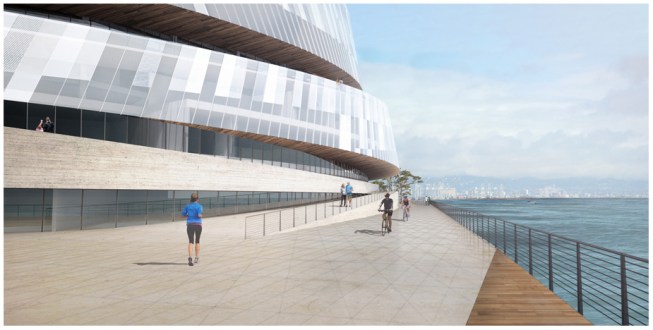 The arena will promote non-automotive transportation by providing bike valet service for up to 300 bicycles. 