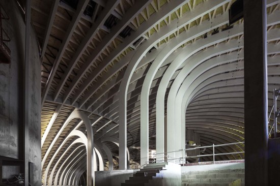 Chantier Cite des Civilisations du vin, Bordeaux.XTU architects.©Patrick Tourneboeuf/Tendance Floue