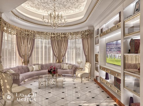 Family room in luxury villa
