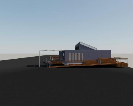 West elevation.