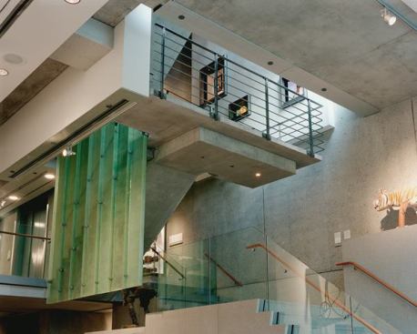 Visitors could choose different paths to experience the artworks displayed within the museum, which packed eight levels into a four-story structure on West 53rd Street; two levels, which included an auditorium and museum offices, were below grade.