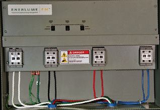 The EnerLume-EM from Enerlume Energy Management Corp. ensures a ballast draws power for lighting only when it is most efficient. It does this by timing when a ballast is on the sine-wave cycle. This device, used for new and existing fluorescent lighting systems, reduces energy consumption by about 15 percent without loss of light. (203) 848-2339; www.enerlume.com CIRCLE NO. 86 or ecostructure.hotims.com