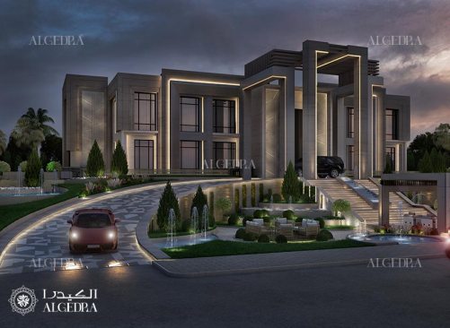 Modern palace architecture design