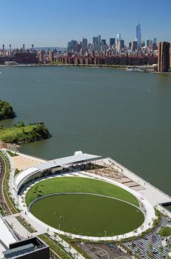 Aerial view of the recreation oval.