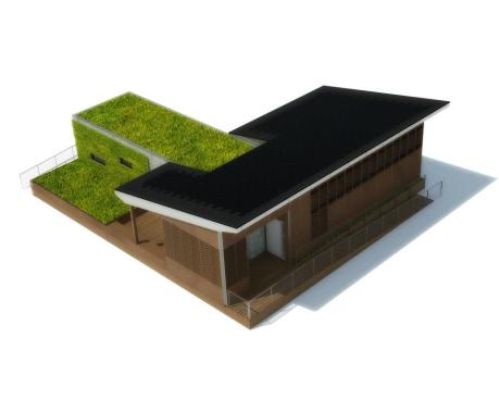 Aerial rendering.