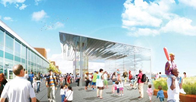 Navy Pier pavilion. 