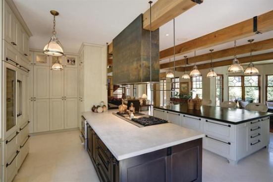 For clients who like to entertain large parties, a pair of double islands solves the need for plenty of space without looking overblown. Alternating light and dark materials for cabinetry and countertops creates a smooth design without becoming monotonous. Project: Rosedale Kitchen, Bethesda, Md.; Builder: Georgetown Development Corp., Monrovia, Md.; Architect: Studio Z Design, Bethesda.