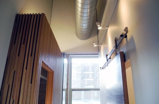 View inside new corridor