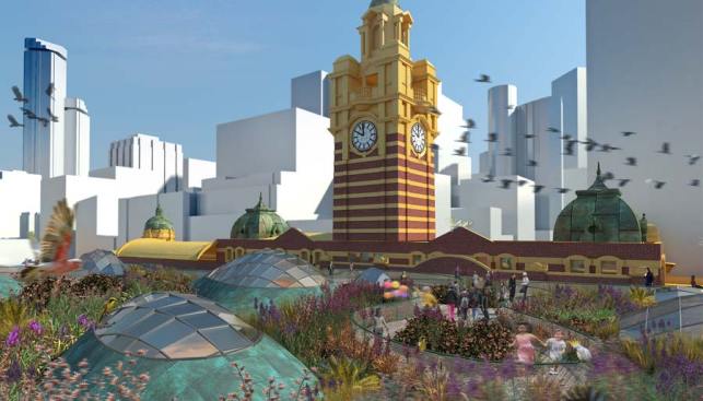 Roof and clock tower.