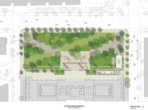 Site plan of the memorial