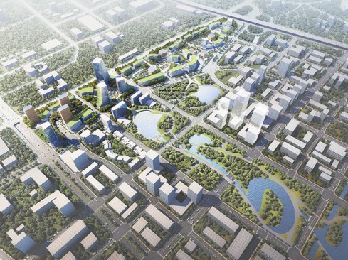 Aerial rendering.