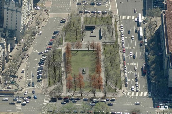 Aerial rendering of "The Weight of Sacrifice" concept design