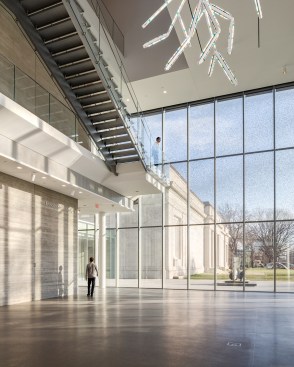North Pavilion lobby with view of original building
