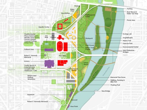 Stitch: Site plan with no anchor tenant