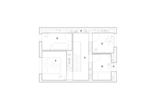 Second-floor plan