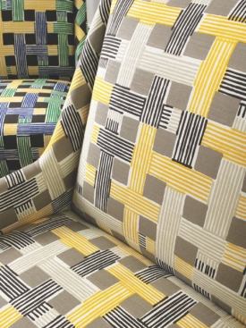 Illusion Weave in Ultramarine and Citrine